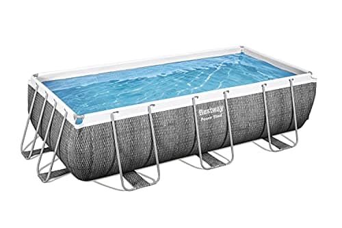 Image of Bestway 56721-3 Power Steel Rectangular Above Ground Pool Set, 405 x 201 x 100 cm