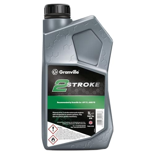 Image of Granville Two Stroke Engine Oil – 1L | Clean Burn Formula for Premix & Oil Injection Systems - Reduces Smoke & Carbon Build-Up | Suitable Engine Oil for 2-Stroke Engines & Garden Machinery