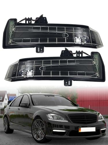 Image of Pair LED Wing Mirror Indicator Signal Repeater Light Lamp For Mercedes Benz W176 W246 W204 W212 C117 X156 2007-2018 Driver & Passenger Side