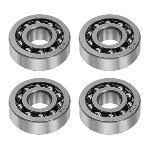 Image of sourcing map 4pcs 1018 Self-Aligning Ball Bearings 8mm Bore 22mm OD 7mm Thickness Open Type Chrome Steel for Transmission