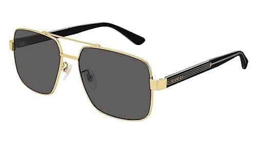 Image of GUCCI Unisex Adults’ GG0529S-001-60 Sunglasses, Gold - Schwarz, 60