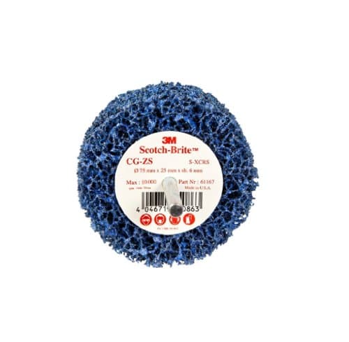 Image of 3M Scotch-Brite CG-ZS 150 x 13 x 8mm GP Spindle Mounted Disc - Blue