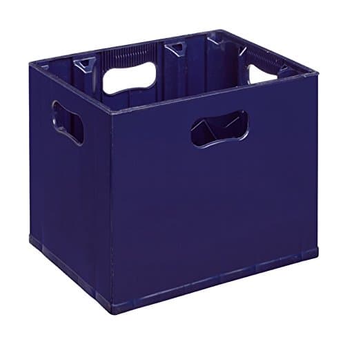Image of 12 Compartment 1 Litre Spirit Wine Beer Cider Bottle Plastic Stacking Glass Milk Bottle Crate - Perfect for Homebrew, Wine, Glasses, Beer, Recycling Box, Bottle Bank, Bottle Storage, Catering, Milk Crate (1)