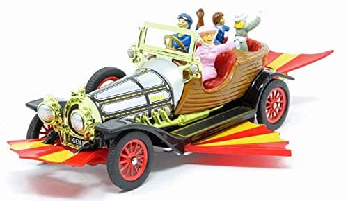 Image of Corgi CC03502 Chitty Chitty Bang Bang 1:45 Scale Die-Cast Car Model by Corgi - 50th Anniversary Edition with Moveable Wings and 4 Character Figures - Collectible Toy Car from the Classic Musical Film