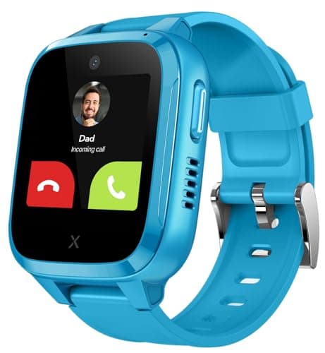 Image of XPLORA Kidzi - Phone Watch for Children (with SIM Card) 4G, Calls, Messages, School Mode, SOS Function, GPS, Camera, Pedometer - Includes Free Tariff Agreement for 3 Months (Blue)