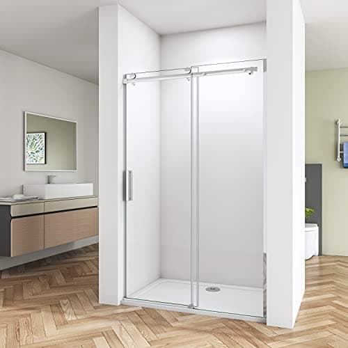 Image of Biubiubath 1200mm Frameless Sliding Shower Enclosure Door 1950 Glass Screen Cubicle