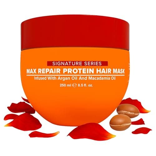 Image of Hydrating Argan Oil Hair Mask & Deep Conditioner for Dry, Damaged & Colour-Treated Hair | Repairs Bleached, Heat-Damaged & Over-Processed Hair | Frizz Control | Sulfate & Paraben Free | 250ml