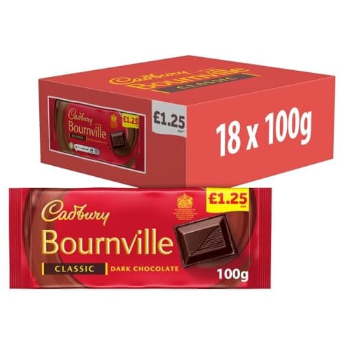 Image of Cadbury Bournville Classic 100g x18 Bars