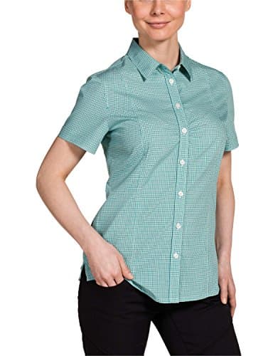 Image of Jack Wolfskin Lodgepole Women's Shirt Palmers Ton OC Shirt Green Green Lake Checks Size:M