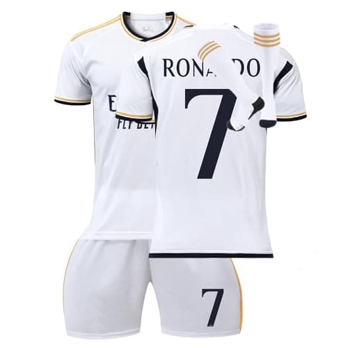Image of Football Jersey For boys girls 2024 Men Jersey Youth Trainshirts Jersey Football Suit Soccer Jersey Shorts Set Fans Gift (C-23, 8-9 Y)