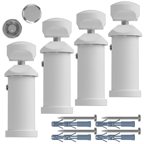 Image of Universal White Brackets for Heated Towel Rails (Fits Straight & Curved Models)
