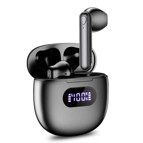 Image of Wireless Earbuds, V5.3 Bluetooth Headphones, 48H Playtime LED Display Wireless Headphones, HiFi Stereo Deep Bass Bluetooth Headphone, IPX7 Waterproof Ear Buds with Built-in Mic for Office/Workout/Home