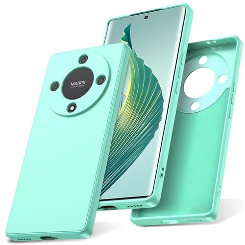Image of Watana for Honor Magic 5 Lite 5G Case, Soft-Touch Silicone Phone Case, Shockproof, DustProof, Antiskid Full Body Armour Phone Cover with Microfiber Lining for Honor Magic 5Lite,Mint Green