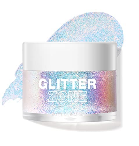 Image of LANGMANNI Holographic Body Glitter Gel for Body, Face, Hair and Lip.Color Changing Glitter Gel Under Light. Vegan & Cruelty Free-1.35 oz (1# Golden Ocean)