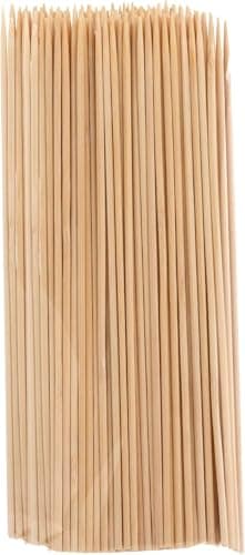 Image of Bamboo Skewers 100 Pack – 30cm Wooden Skewers for BBQ, Grilling, Kabobs, and Party Appetizers