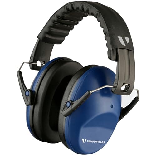 Image of Vanderfields Premium Hearing Protection Ear Defenders - Broad Spectrum Sound Reduction 29 dB at 2K Hz Noise Cancelling - Headset Safety Noise Cancellation - Headphones Kids 3-12 - Marine Blue