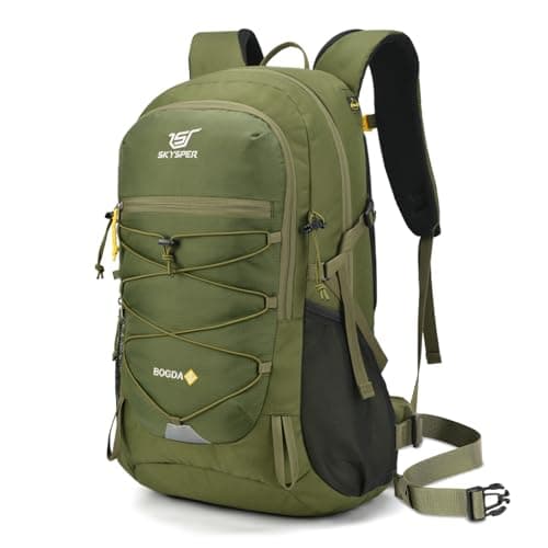 Image of SKYSPER Rucksack 25L Hiking Backpack with Rain Cover, Lightweight Travel Backpack Camping Trekking Daypack for Men Women, Durable Small Rucksack for Outdoor Sports