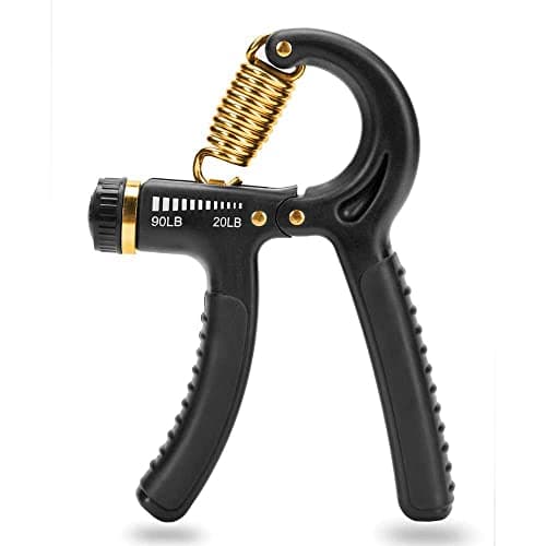 Image of SKLZ Grip Strength Trainer, Hand Exerciser Grip Strengthener, Strength Training Equipment, Adjustable Resistance, Black, 20-90lb/9.07-40.82kg