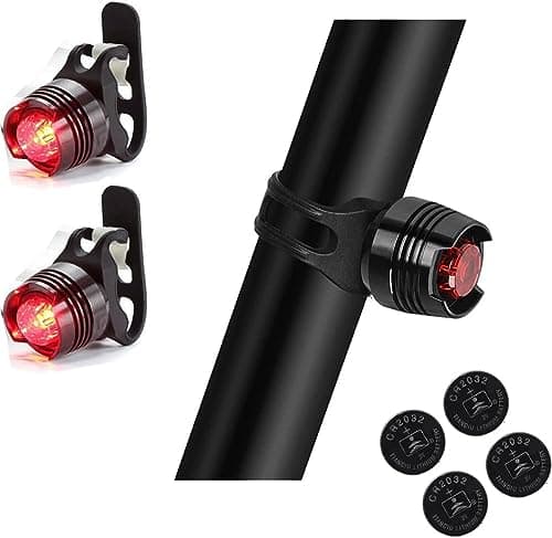 Image of Bicycle tail light,2PCS Rear Bike Tail Light Mini Strap-On LED Micro Bicycle Lights,180 DEGREE VISIBILITY - Safety on all sides