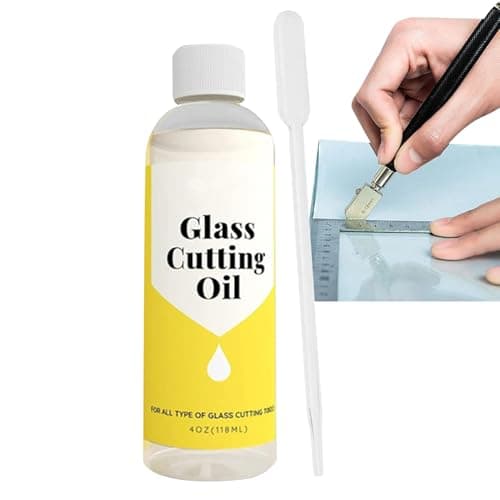 Image of Glass Cutting Fluid, Glass Drill Bit Oil, Sturdy Lubricant Solution, Non Toxic 120ml Liquid for Smooth Precision Cuts in Mirrors, Tiles, Stained Projects