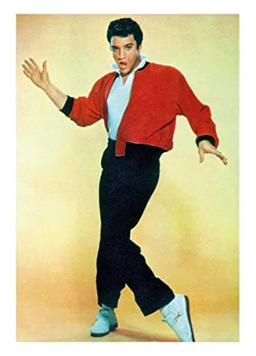 Image of Holy Mackerel Elvis card, a vintage themed photographic Alternative Image blank greetings card, 126 x 177mm, printed in the UK on board from sustainable sources