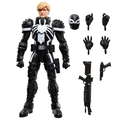 Image of Marvel Legends Series Agent Venom (Flash Thompson) Comics Action Figure, Black