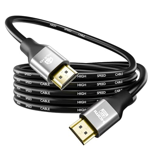 Image of True HQ 4K HDMI Cable 5m, High Speed 18Gbps (HDMI 2.0), 4K@60Hz Ultra HD with HDR10, ARC, HDCP 2.2 and Ethernet – Lead for TV, Projector, Monitor, PS5, Xbox