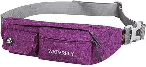 Image of Waterfly Waist Bag Fanny Pack Bum Bag Slim Water Resistant Running Belt for Sports Running Cycling Hiking Walking