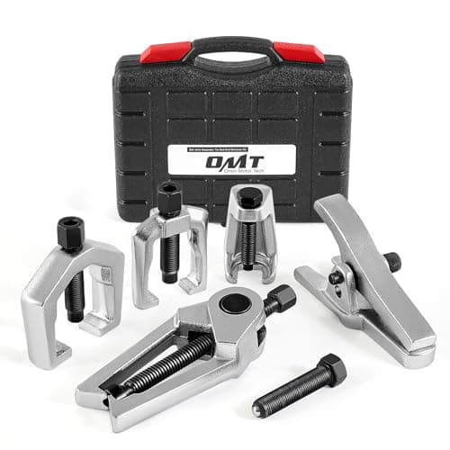 Image of Orion Motor Tech Ball Joint Splitter 5pc, Heavy Duty Ball Joint Separator & Tie Rod End Tool Set with Black Case, Ball Joint Removal Tool for Suspension & Steering