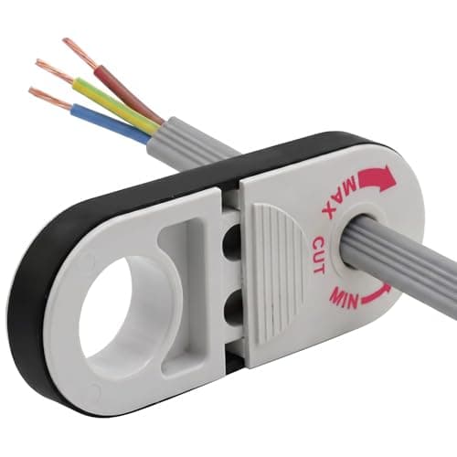 Image of Solvio Wire Strippers, Automatic Wire Strippers for Electricians, Adjustable Network Wire Strippers for Cables and Copper Wires, Multi-Functional Wire Cutters for Repair Shops, Diameter 0.3-1.1cm