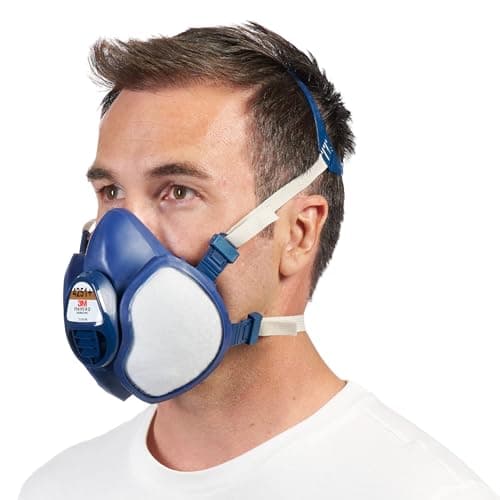 Image of 3M 4251 Half Mask Spray Paint Respirator - Blue