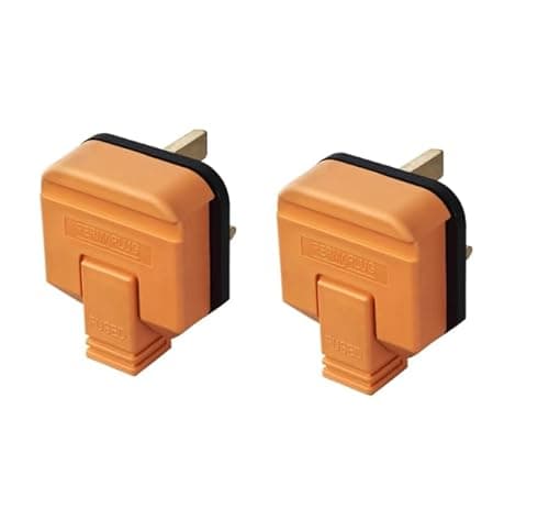 Image of Heavy-Duty 13 Amp UK 3-Pin Plug (Orange) (2)