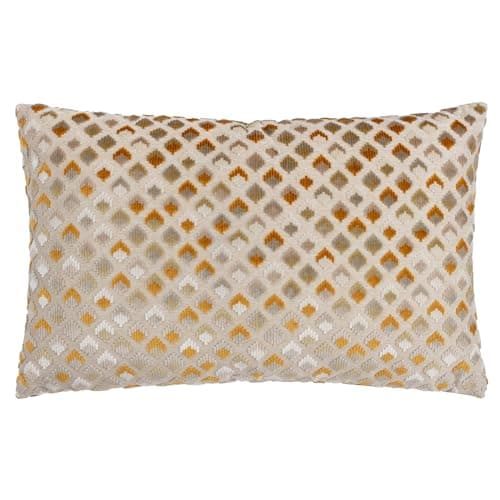 Image of Paoletti Lexington Velvet Jacquard Cushion Cover, 40 x 60 cm