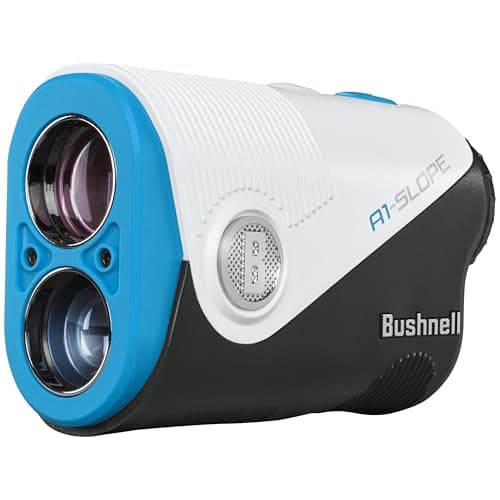 Image of Bushnell Golf A1‑Slope Laser Rangefinder – Ultra‑Compact 6× Magnification, USB‑C Rechargeable, Pinseeker JOLT, Slope On/Off