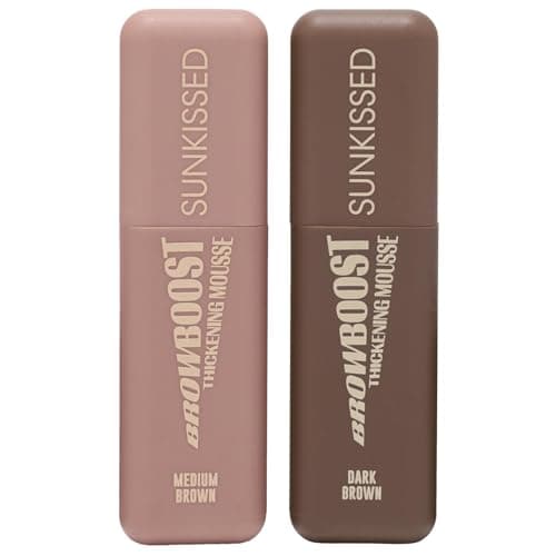Image of Sunkissed Brow Boost Thickening Eyebrow Mousse, Medium Brown and Dark Brown, Buildable Coverage, 6ml 1PC