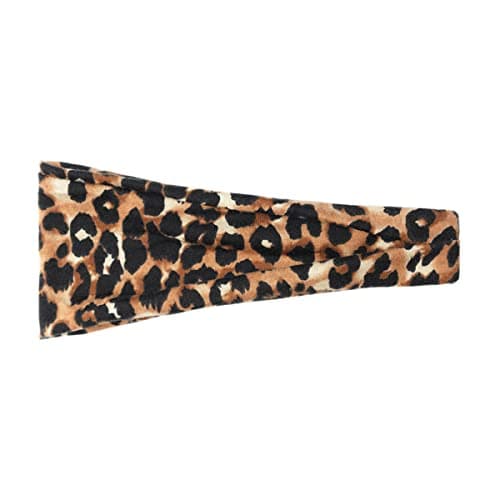 Image of scicent Elastic Soft Boho Headband Flower Leopard Yoga Sport Hairbands for Women's Hair 3615