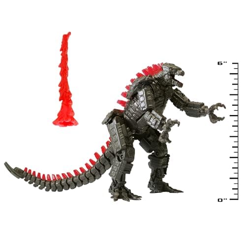 Image of Monsterverse Godzilla vs Kong 6 Inch Collectable MechaGodzilla Articulated Plastic Action Figure Toy with Battle Feature Reveal and Proton Scream Accessory, Suitable for Ages 4 Years+, Multicoloured