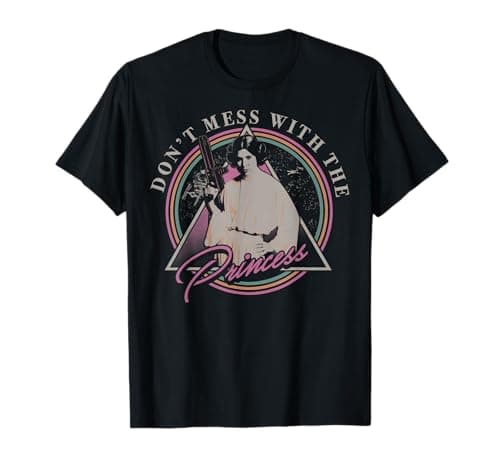 Image of Star Wars Leia Don't Mess With The Princess Graphic T-Shirt T-Shirt