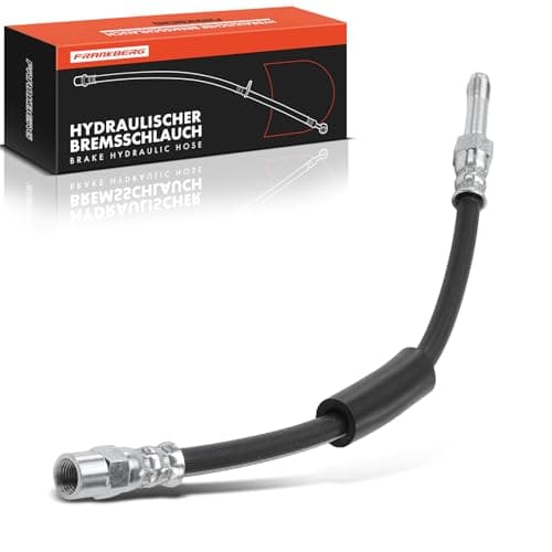Image of Frankberg 1x Brake Hose Brake Hydraulic Hose Rear Axle Left Right Compatible with 5 Series F10 F18 2009-2016 6 Series F12 F13 2010-2018 Replace# 34326775259