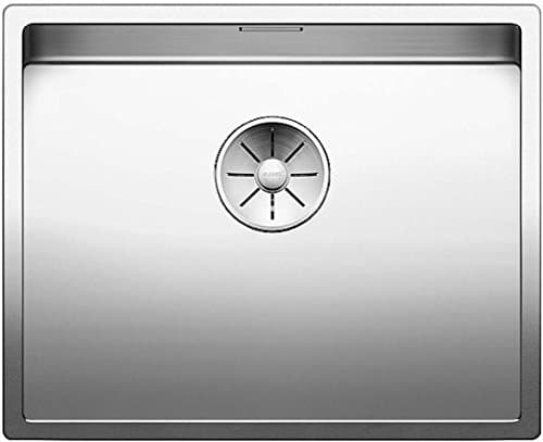 Image of BLANCO CLARON 500-U | Stainless steel sink | Installation type: undermount installation | For 60 cm wide base cabinets | Resistant to scratches | Spacious bowl volume for optimum use | [54x44x19.9 cm]