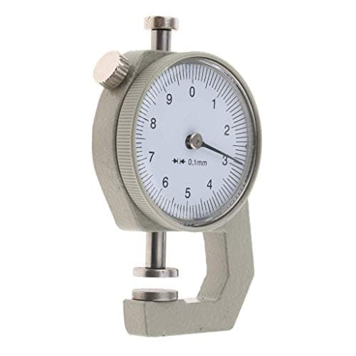 Image of Thickness Gauge 0-10mm Indicator Paper Leather Micrometer Measure Tools 1pcs