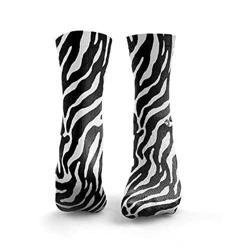 Image of HEXXEE Women's Zebra Socks. Women's: 4-7 UK / 6-9 US. Anti Blister. Don't Fall Down When Exercising.