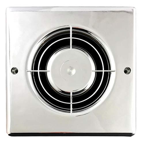 Image of Manrose FC100C Chrome Plastic Fan Cover Range XF100T, XF100S, XF100P