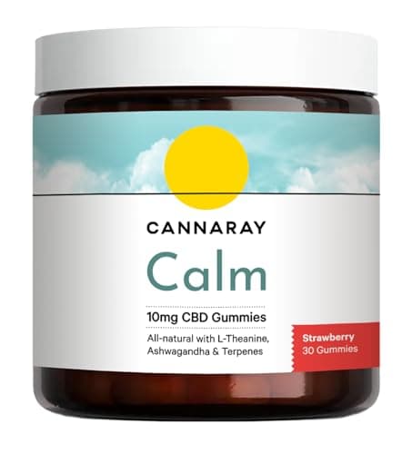Image of Cannaray Calm 10mg CBD Gummy (30 Count) - Strawberry