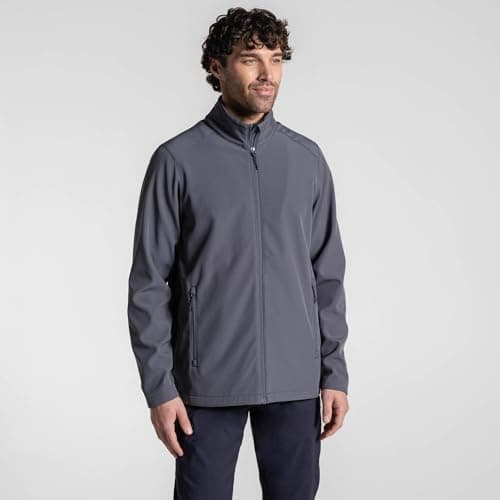 Image of Craghoppers Mens Expert Base Camp II Softshell Jacket, Carbon Grey, XL EU