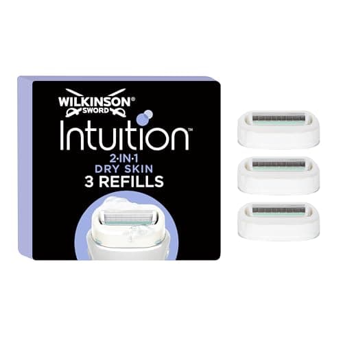 Image of Wilkinson Sword Intuition Dry Skin Razor Blades for Women, Pack of 3
