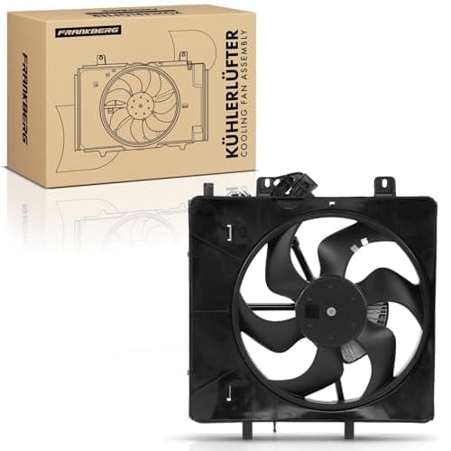 Image of Frankberg Radiator Fan Compatible with C3 I FC FN 11L-.16L 2002-2010 C2 JM 11L-.16L 2003-2009 1007 KM 1.4L 1.6L 2005-2014 Replace# 1253C6