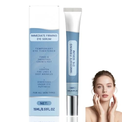 Image of Instant Firming Eye Serum, Anti-Aging Wrinkle Remover, Hydrating Eye Cream for Dark Circles and Puffy Eyes, Helps Smooth Fine Lines & Reduce Puffiness, Under Eye Cream for Wrinkles, 15ml