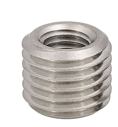 Image of M2-M20 Stainless Steel Inside Outside Thread Adapter Screw Wire Thread Insert Sleeve Conversion Nut Coupler Convey 1230 (Color : Without slotted_M3XM5X6X5PCS)