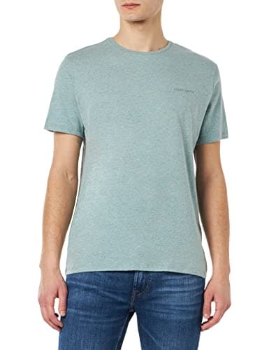 Image of Teddy Smith T-NARK China MC Men's Round Neck Heather T-Shirt, Stone Green China, M